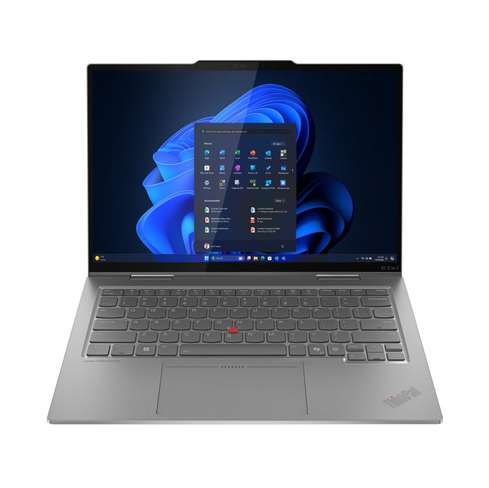 Lenovo ThinkPad X1 2-в-1 Gen 10 Aura Edition Copilot+ PC Intel Core Ultra 7 258V Хибриден (2-в-1) 35.6 см (14") Сензорен екран 2.8K 32 GB LPDDR5x-SDRAM 1 TB SSD Wi-Fi 7 (802.11be) Windows 11 Pro Английски Сив