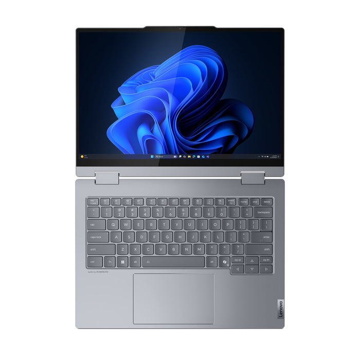 Lenovo ThinkBook 14 2-в-1 G5 IAU Intel Core Ultra 7 255U Хибриден (2-в-1) 35.6 см (14") Сензорен екран WUXGA 16 GB DDR5-SDRAM 512 GB SSD Wi-Fi 6E (802.11ax) Windows 11 Pro Швейцарско сиво