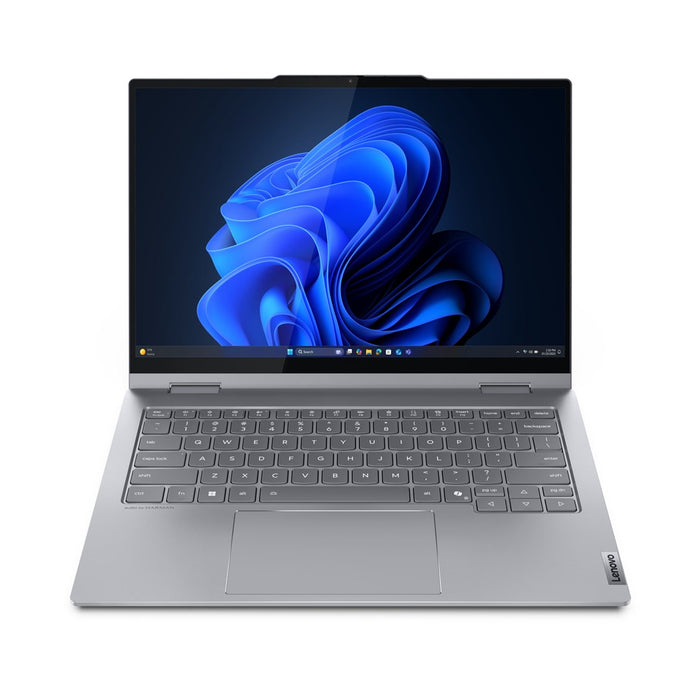 Lenovo ThinkBook 14 2-в-1 G5 IAU Intel Core Ultra 7 255U Хибриден (2-в-1) 35.6 см (14") Сензорен екран WUXGA 16 GB DDR5-SDRAM 512 GB SSD Wi-Fi 6E (802.11ax) Windows 11 Pro Швейцарско сиво