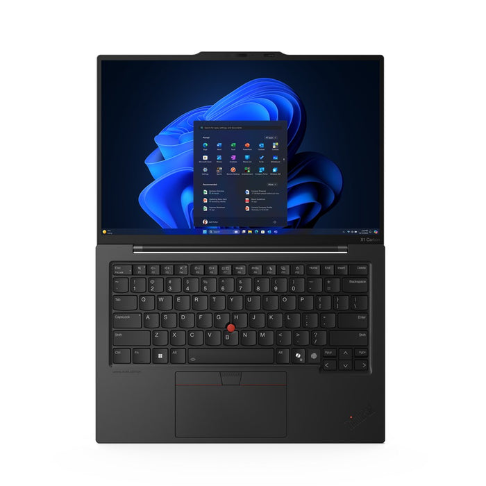 Lenovo ThinkPad X1 Carbon Gen 13 Aura Edition Лаптоп Intel Core Ultra 7 255U 35.6 см (14") Сензорен екран WUXGA 32 GB LPDDR5x-SDRAM 1 TB SSD Wi-Fi 6E (802.11ax) Windows 11 Pro Американски английски Черен Нов, преопакован/Преопакован