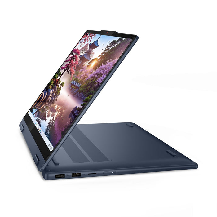 Lenovo IdeaPad 5 2-в-1 14AKP10 Copilot+ PC AMD Ryzen™ AI 7 350 Хибриден (2-в-1) 35.6 см (14") Сензорен екран WUXGA 16 GB LPDDR5x-SDRAM 1 TB SSD Wi-Fi 7 (802.11be) Windows 11 Home Английски Син Нов Преопакован/Преопакован