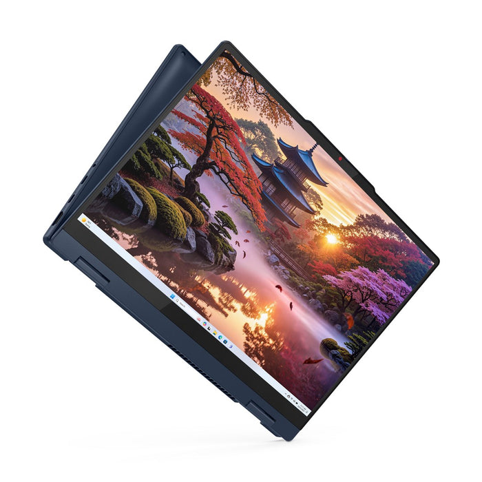Lenovo IdeaPad 5 2-в-1 14AKP10 Copilot+ PC AMD Ryzen™ AI 7 350 Хибриден (2-в-1) 35.6 см (14") Сензорен екран WUXGA 16 GB LPDDR5x-SDRAM 1 TB SSD Wi-Fi 7 (802.11be) Windows 11 Home Английски Син Нов Преопакован/Преопакован
