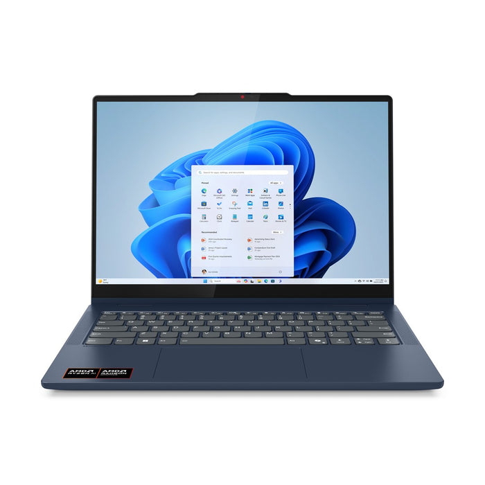 Lenovo IdeaPad 5 2-в-1 14AKP10 Copilot+ PC AMD Ryzen™ AI 7 350 Хибриден (2-в-1) 35.6 см (14") Сензорен екран WUXGA 16 GB LPDDR5x-SDRAM 1 TB SSD Wi-Fi 7 (802.11be) Windows 11 Home Английски Син Нов Преопакован/Преопакован
