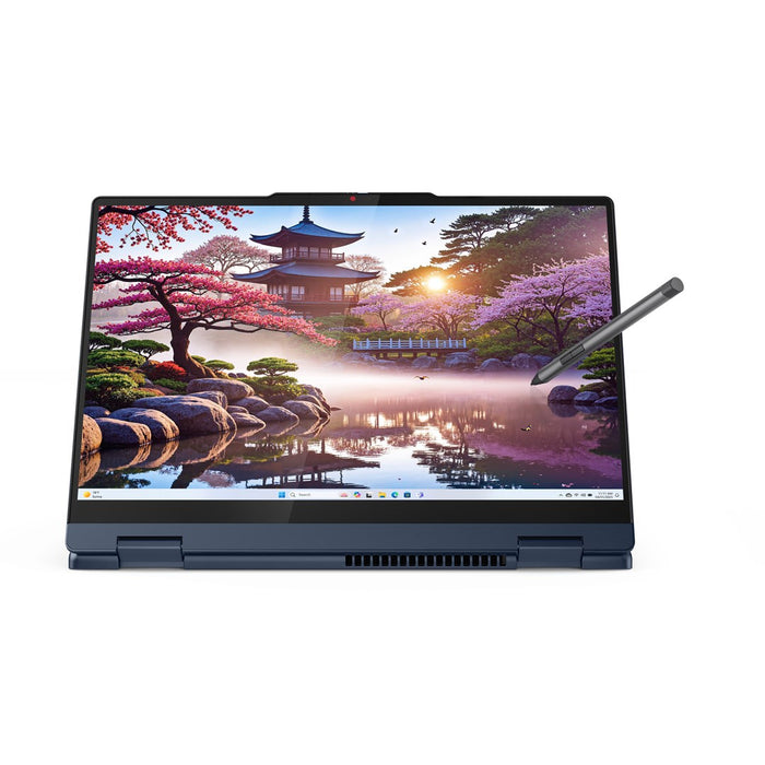 Lenovo IdeaPad 5 2-в-1 14AKP10 Copilot+ PC AMD Ryzen™ AI 7 350 Хибриден (2-в-1) 35.6 см (14") Сензорен екран WUXGA 16 GB LPDDR5x-SDRAM 1 TB SSD Wi-Fi 7 (802.11be) Windows 11 Home Английски Син Нов Преопакован/Преопакован