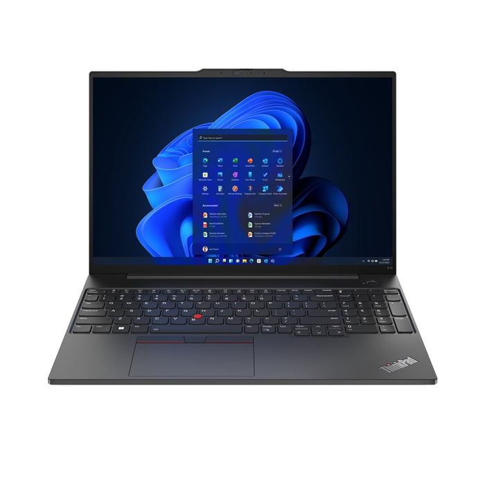 Lenovo ThinkPad E16 Gen 1 (Intel) Intel® Core™ i5 i5-1335U лаптоп 40.6 см (16") WUXGA 16 GB DDR4-SDRAM 256 GB SSD Wi-Fi 6 (802.11ax) Windows 11 Pro Американски английски Черен Нов Преопакован/Преопакован