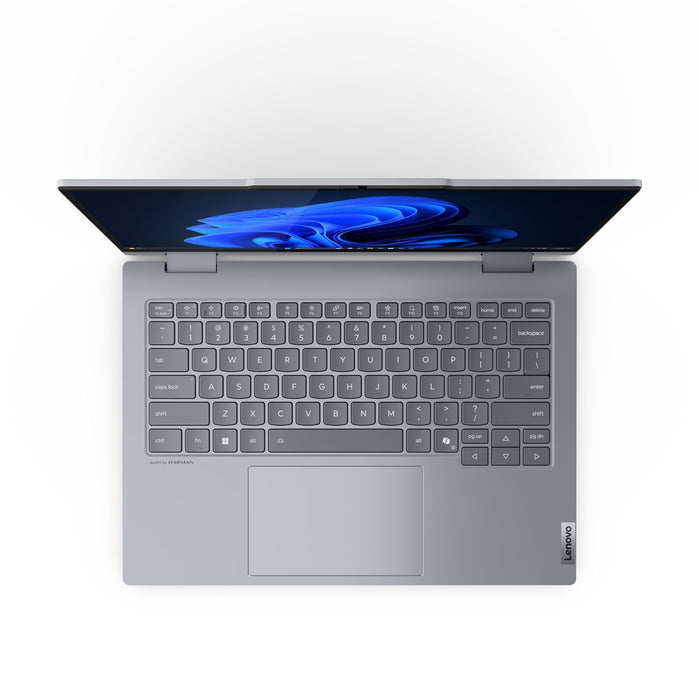 Lenovo ThinkBook 14 2-в-1 G5 IAU Intel Core Ultra 5 225U Хибриден (2-в-1) 35.6 см (14") Сензорен екран WUXGA 16 GB DDR5-SDRAM 512 GB SSD Wi-Fi 6E (802.11ax) Windows 11 Pro Английски Сив