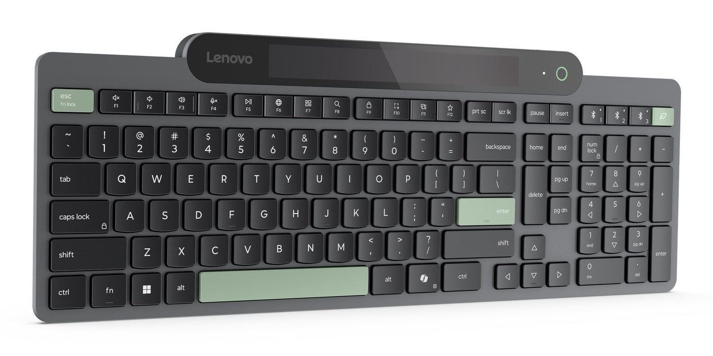 Клавиатура Lenovo 4Y41R69489 за дома/офиса, Bluetooth, американски английски, черен, зелен
