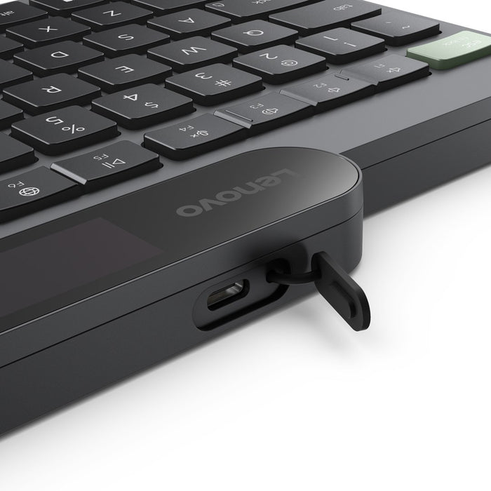 Клавиатура Lenovo 4Y41R69489 за дома/офиса, Bluetooth, американски английски, черен, зелен