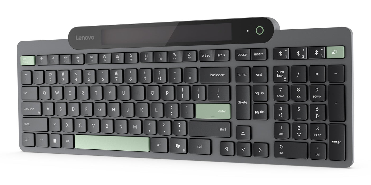 Клавиатура Lenovo 4Y41R69489 за дома/офиса, Bluetooth, американски английски, черен, зелен