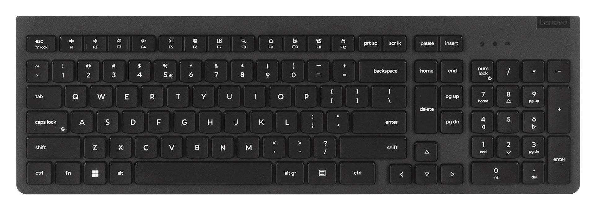 Lenovo 4X31N50746 клавиатура Включена мишка Универсална RF безжична QWERTY US английски Черен