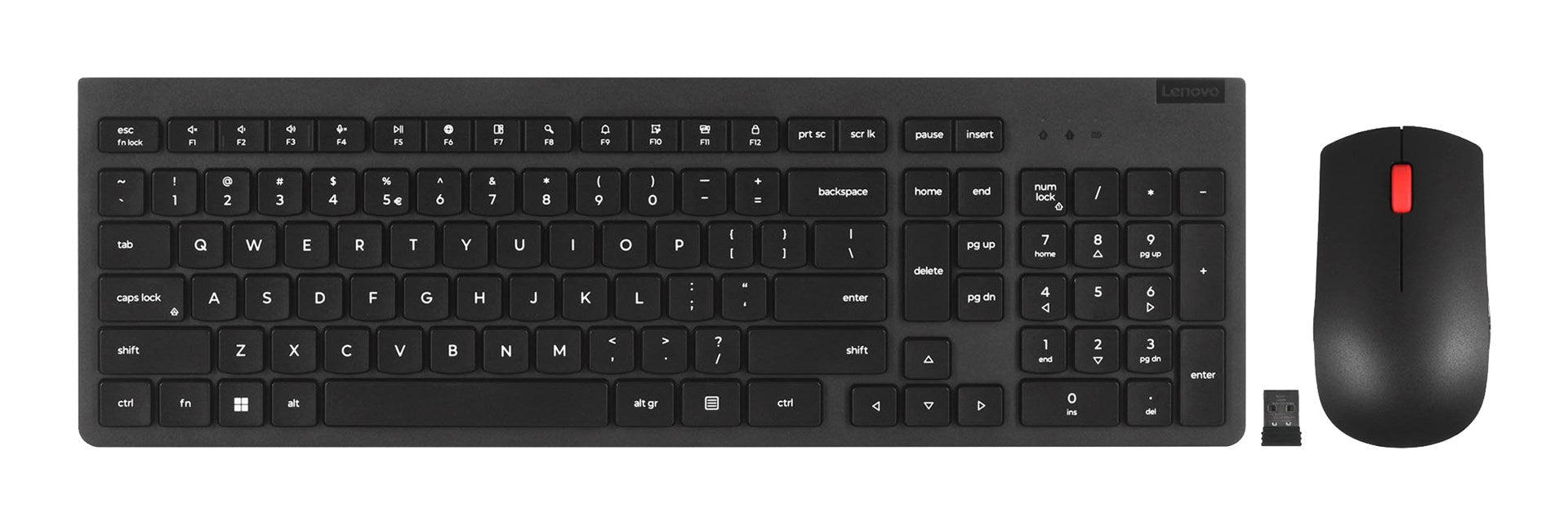 Lenovo 4X31N50746 клавиатура Включена мишка Универсална RF безжична QWERTY US английски Черен