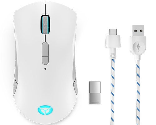 Безжична геймърска мишка Lenovo Legion M600, за двете ръце и дясно рамо, безжична, Bluetooth, USB тип A, оптична, 16000 DPI