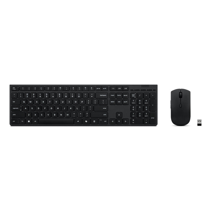 Клавиатура с мишка Lenovo 4X31R64344 Сив QWERTY