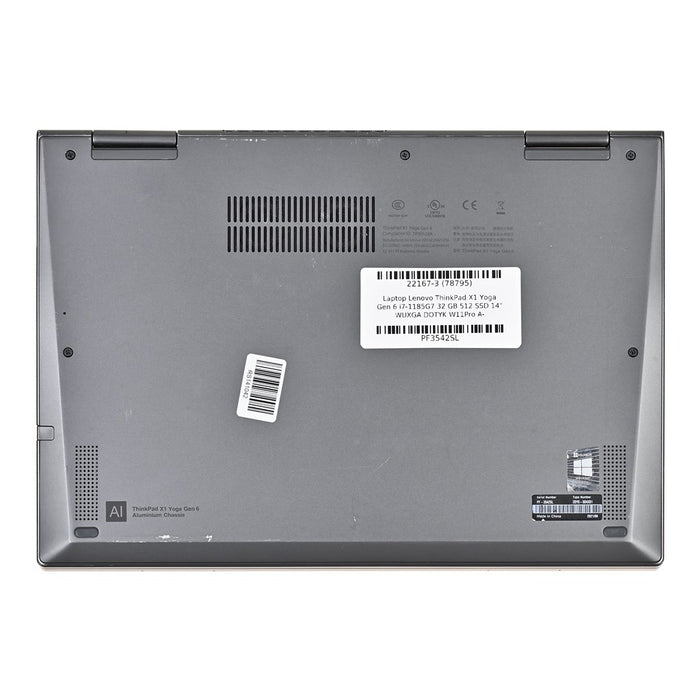 LENOVO ThinkPad X1 Yoga Gen.6 i7-1185G7 32GB 512GB SSD 14" WUXGA (тъчскрийн) Win11pro УПОТРЕБЯВАН US QWERTY Употребяван