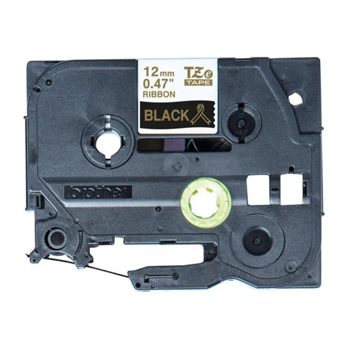 Лента BROTHER P-Touch 12 мм черна/златна лента