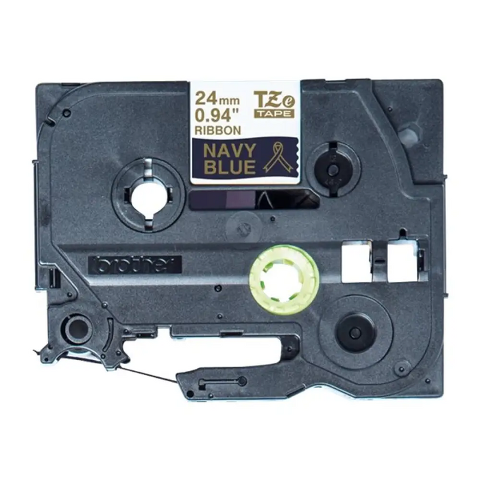 Лента BROTHER P-Touch 24 мм тъмно синя/златна лента