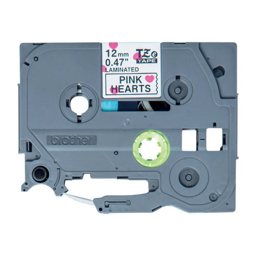 Лента BROTHER TZe-MPPH31 черна/десен сърце 12мм/4м