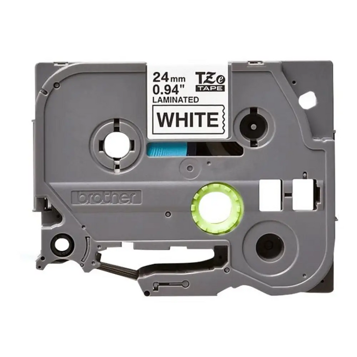Лента BROTHER TZeSL251 Черно върху Бяло 24мм