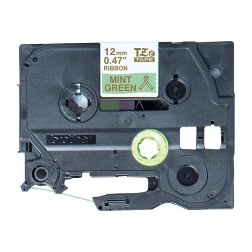 Лента с лента BROTHER P-Touch 12 мм ментово зелена/златна