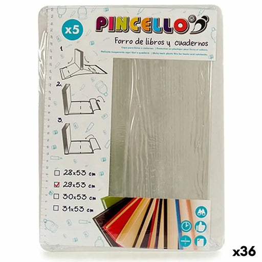 Лепяща се Корица за Книги Pincello Прозрачна Пластмаса 29 x