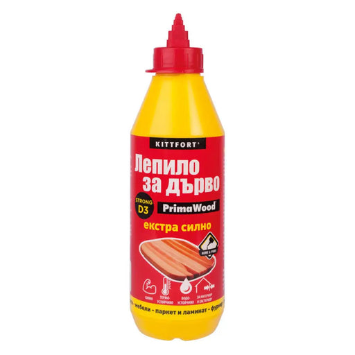 ЛЕПИЛО ЗА ДЪРВО ПРИМА D3 500 G KITTFORT