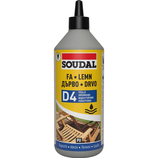 ЛЕПИЛО ЗА ДЪРВО D4 ПОЛИУРЕТАНОВО 750 ML SOUDAL
