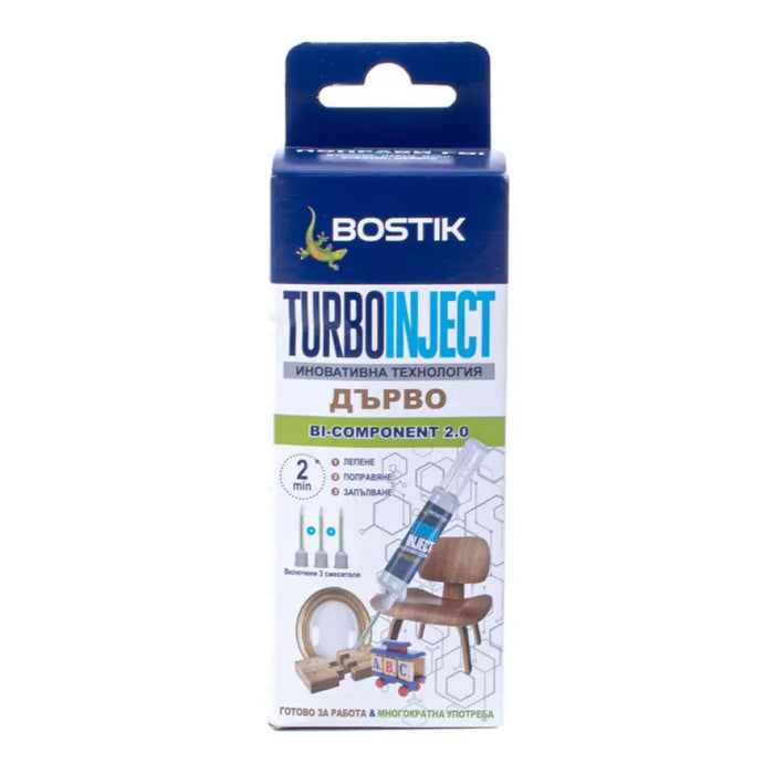 ЛЕПИЛО ЗА ДЪРВО 10 G 3 НАКРАЙНИКА BOSTIK TURBO INJECT