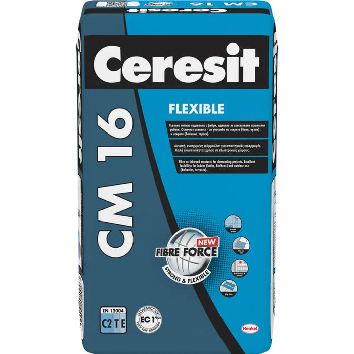 ЛЕПИЛО ЗА ПЛОЧКИ CERESIT CM 16 СИВ