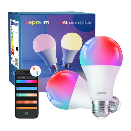 LEPRO B2-2 E27 Wi-Fi LED крушка, 1100 lm, 2 бр.