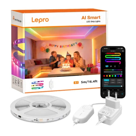 Lepro S1 5m Wi-Fi Bluetooth RGBIC LED лента
