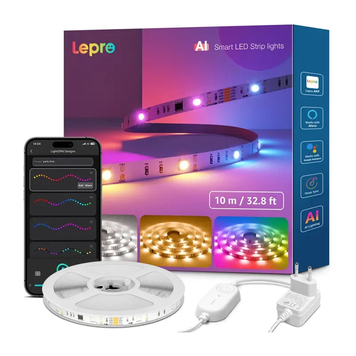 Lepro S2 10m Wi-Fi Bluetooth RGBIC LED лента