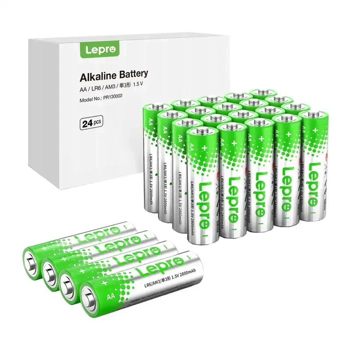 LEPRO 130002-24 AA R6 алкални батерии, пакет от 24 броя