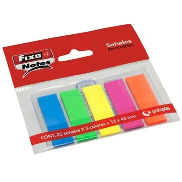 Лепящи Листчета Fixo 25 Листи 13 x 43 mm (24 броя)