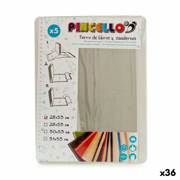 Лепяща се Корица за Книги Pincello Прозрачен 0,33 x 28 x 53