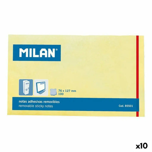 Лепящи Листчета Milan Жълт (10 броя)