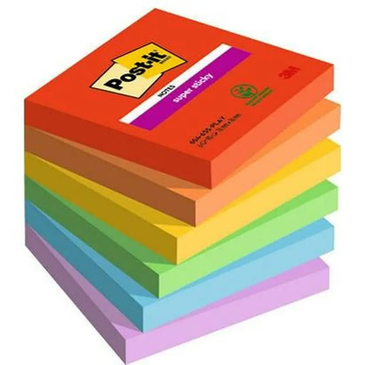 Лепящи Листчета Post-it Super Sticky Многоцветен 6 Части 76
