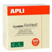 Лепящи Листчета Apli CLASSIC Жълт 75 x 75 mm (48 броя)
