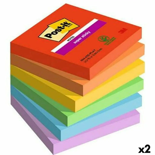 Лепящи Листчета Post-it Super Sticky Многоцветен 6 Части 76