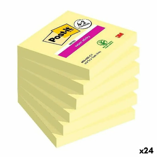 Лепящи Листчета Post-it Super Sticky Жълт 76 x 76 mm 6