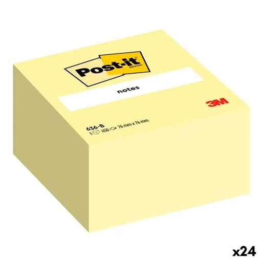 Лепящи Листчета Post-it Жълт 76 x 76 mm (24 броя)