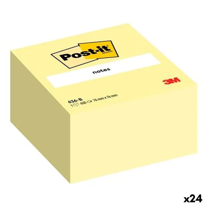 Лепящи Листчета Post-it Жълт 76 x 76 mm (24 броя)
