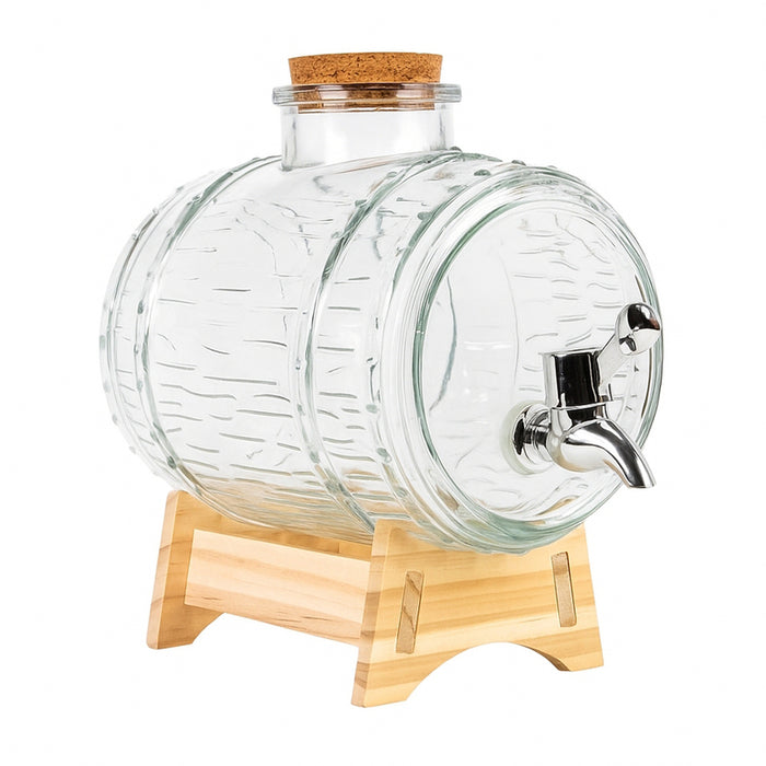 СТЪКЛЕН ДИСПЕНСЪР ЗА АЛКОХОЛ 2 L LEROY