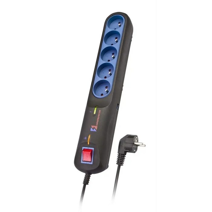 LESTAR 1966002822 Черен Сив 5 изход(а) AC 2.5 m