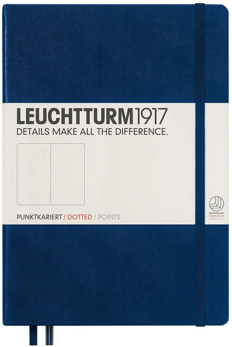 Тефтер Leuchtturm1917 Notebook Medium А5 - Син, бели страници