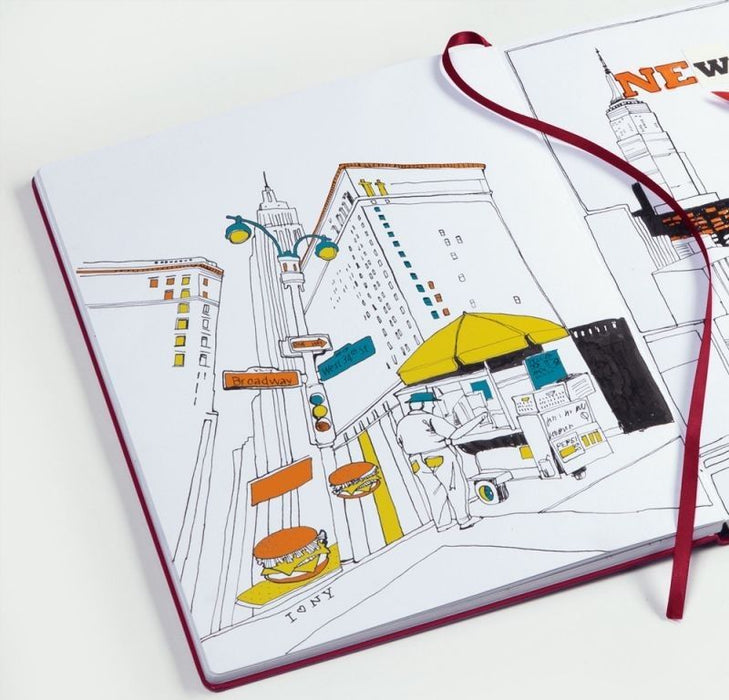 Тефтер Leuchtturm1917 Master - A4+, бордо, бели страници