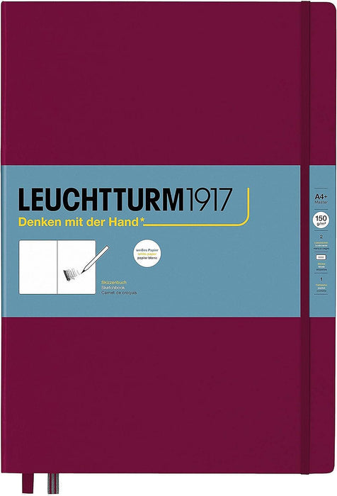 Тефтер Leuchtturm1917 Master - A4+, бордо, бели страници