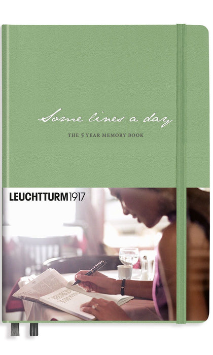Тефтер Leuchtturm1917 - 5 Year Memory Book, светлозелен