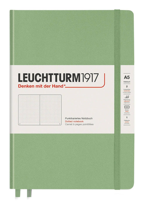 Тефтер Leuchtturm1917 Muted Colours - А5, масленозелен, страници на редовe