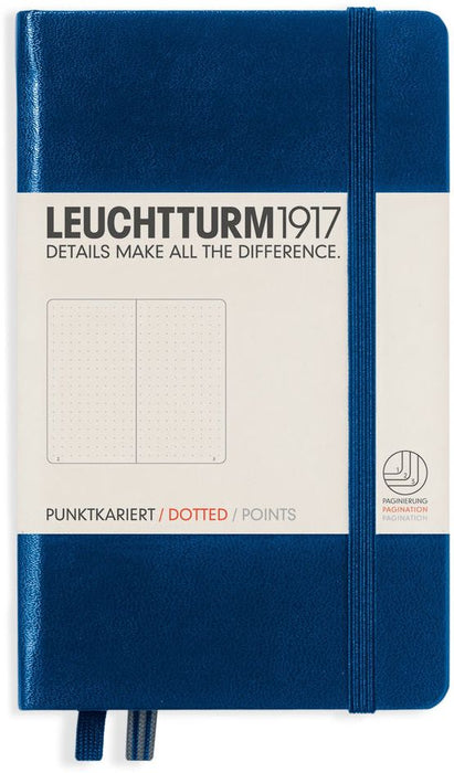 Джобен тефтер Leuchtturm1917 - A6, страници на точки, Navy