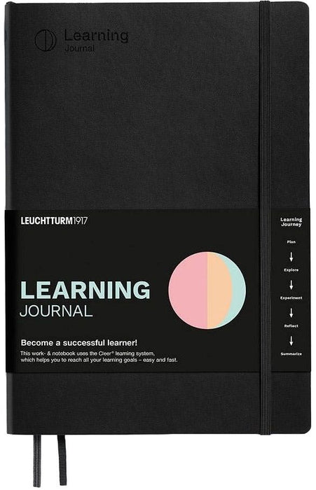 Тефтер Leuchtturm1917 Learning Journal - B5, Black, меки корици